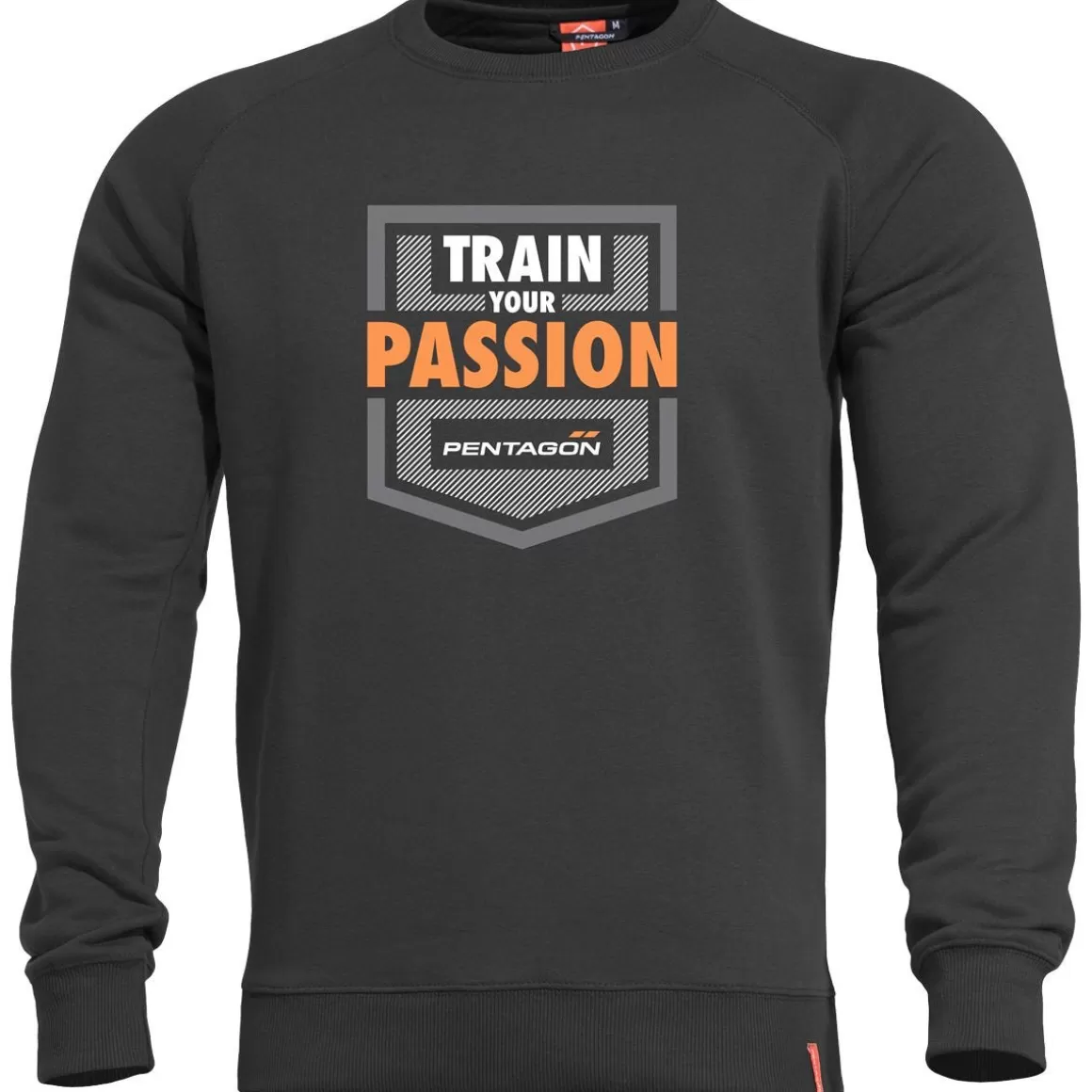 Helikon Sweatshirts>Pentagon Hawk Sweater Train Your Passion Black