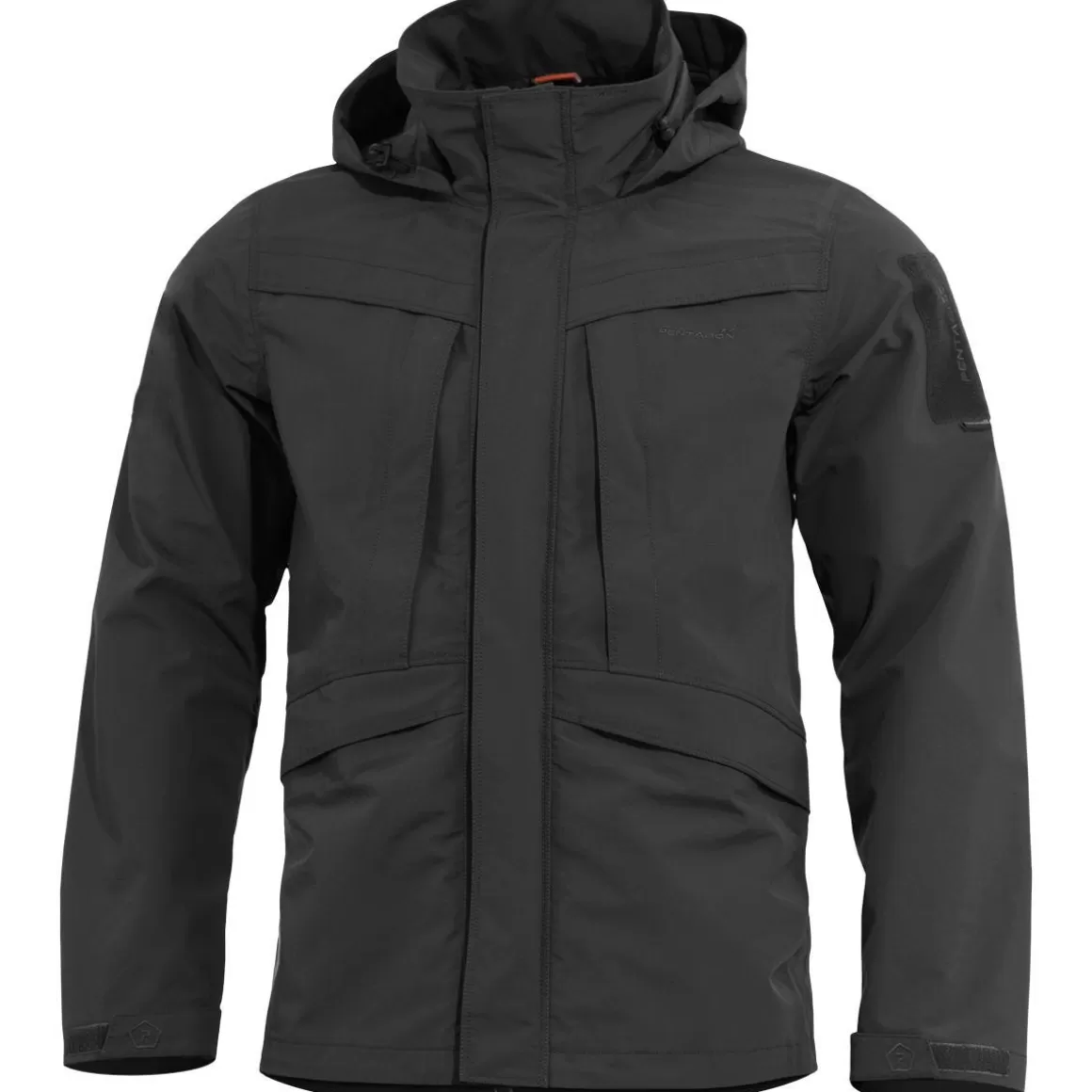 Direct Action Waterproofs>Pentagon Hurricane Shell Jacket Black