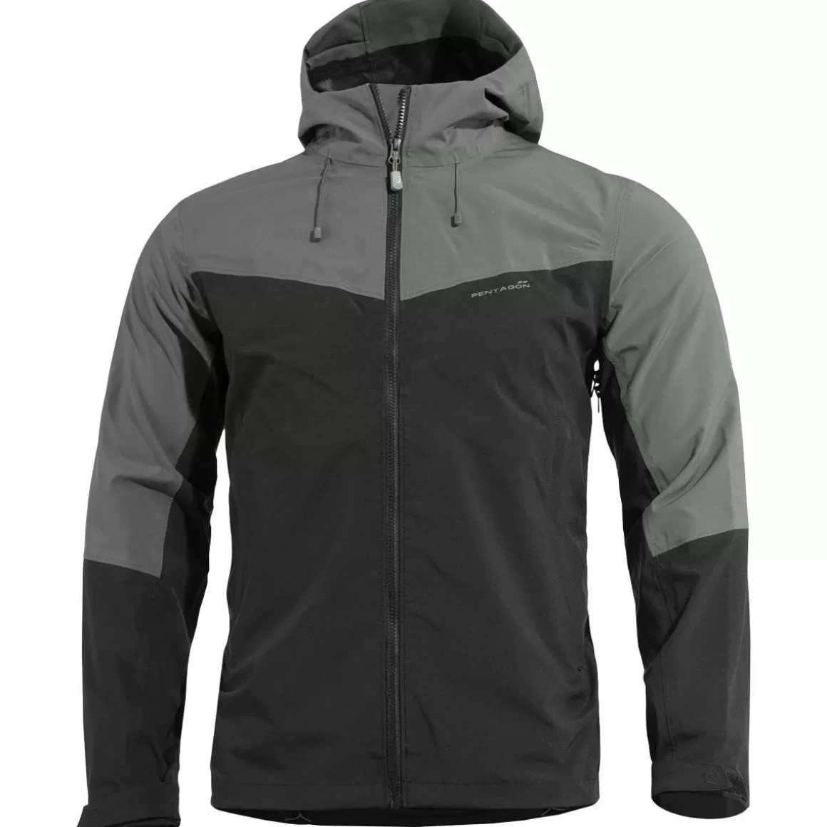 Mil-Tec Waterproofs>Pentagon Monlite Jacket Wolf Grey/Black