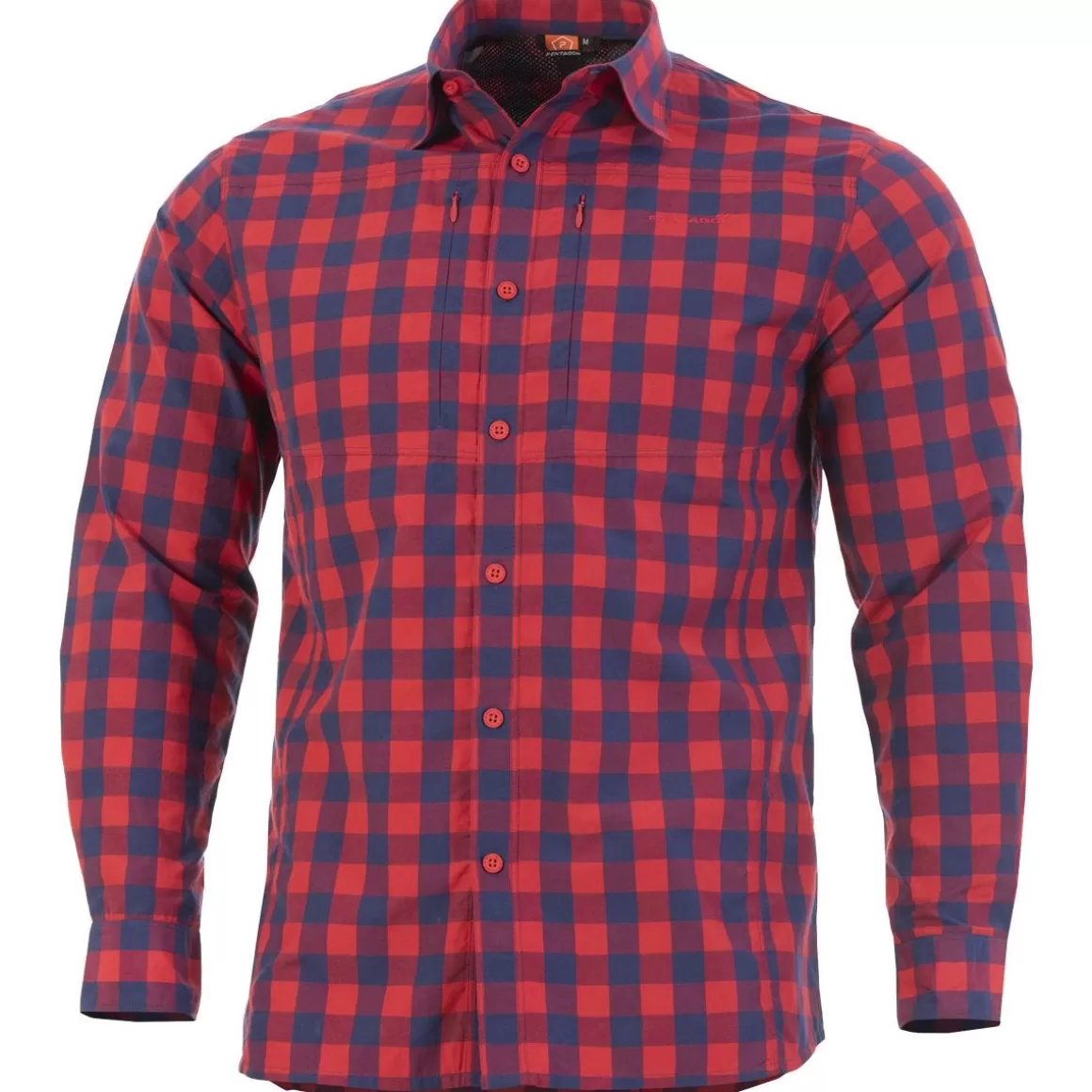 MFH Shirts>Pentagon Qt Tactical Shirt Red Checks