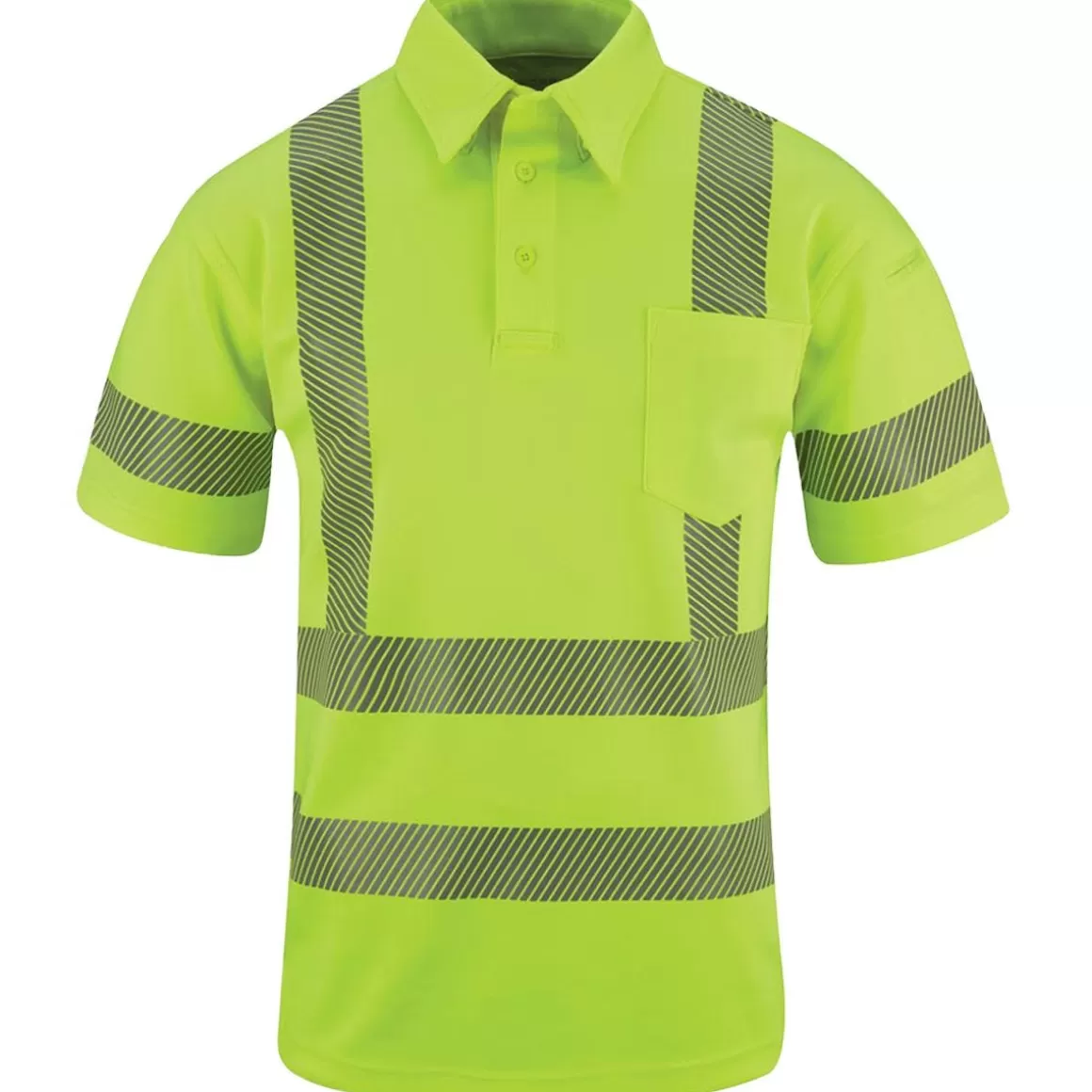 Propper T-Shirts & Vests> I.C.E. Ansi Iii Men's Performance Polo Short Sleeve Hi-Viz Yellow