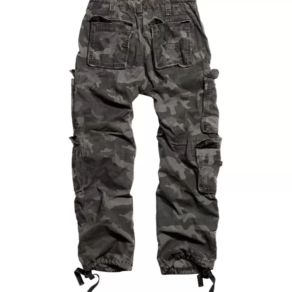 Surplus Trousers> Airborne Vintage Trousers Black Camo
