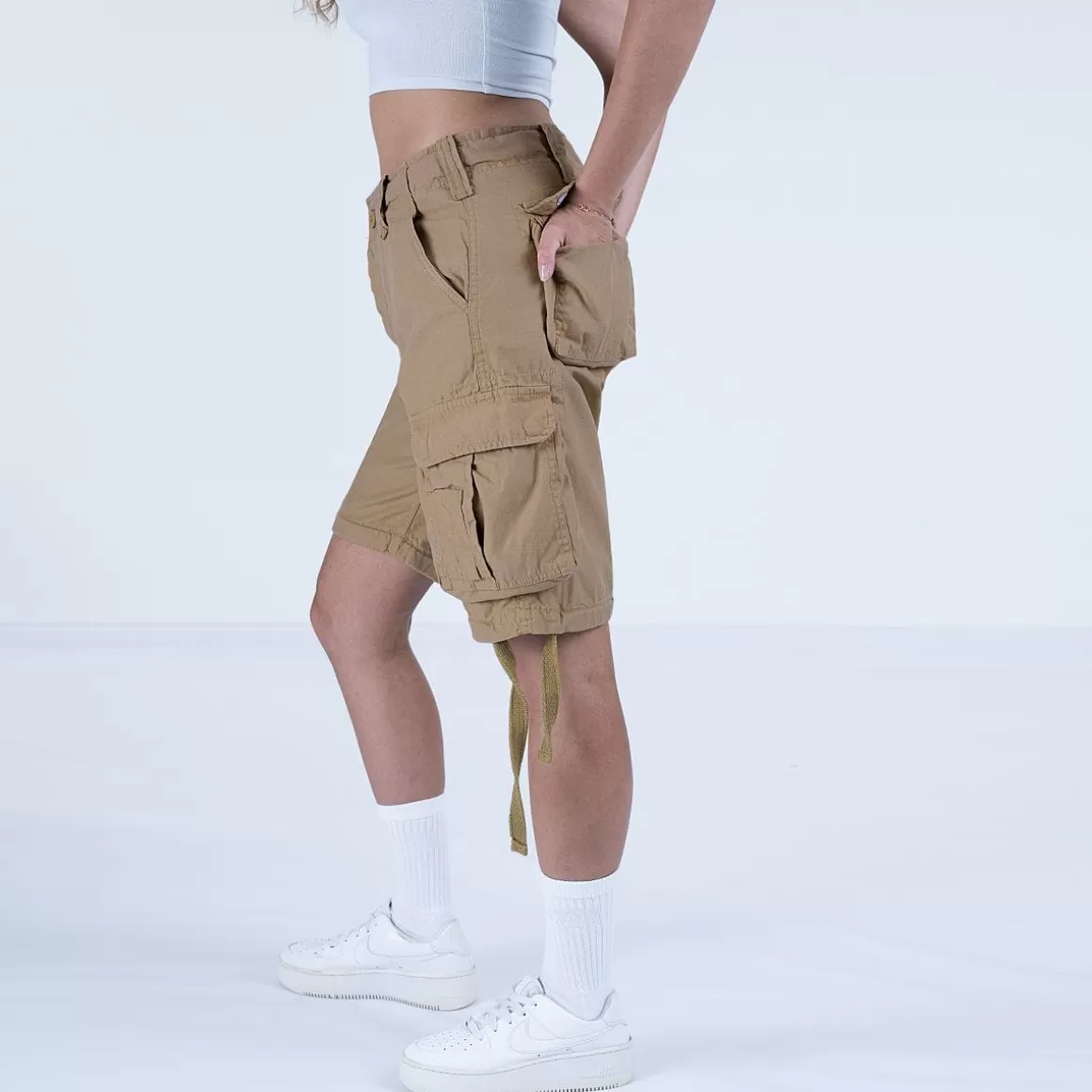 Wisport Shorts>Surplus Ladies Airborne Vintage Shorts Washed Beige