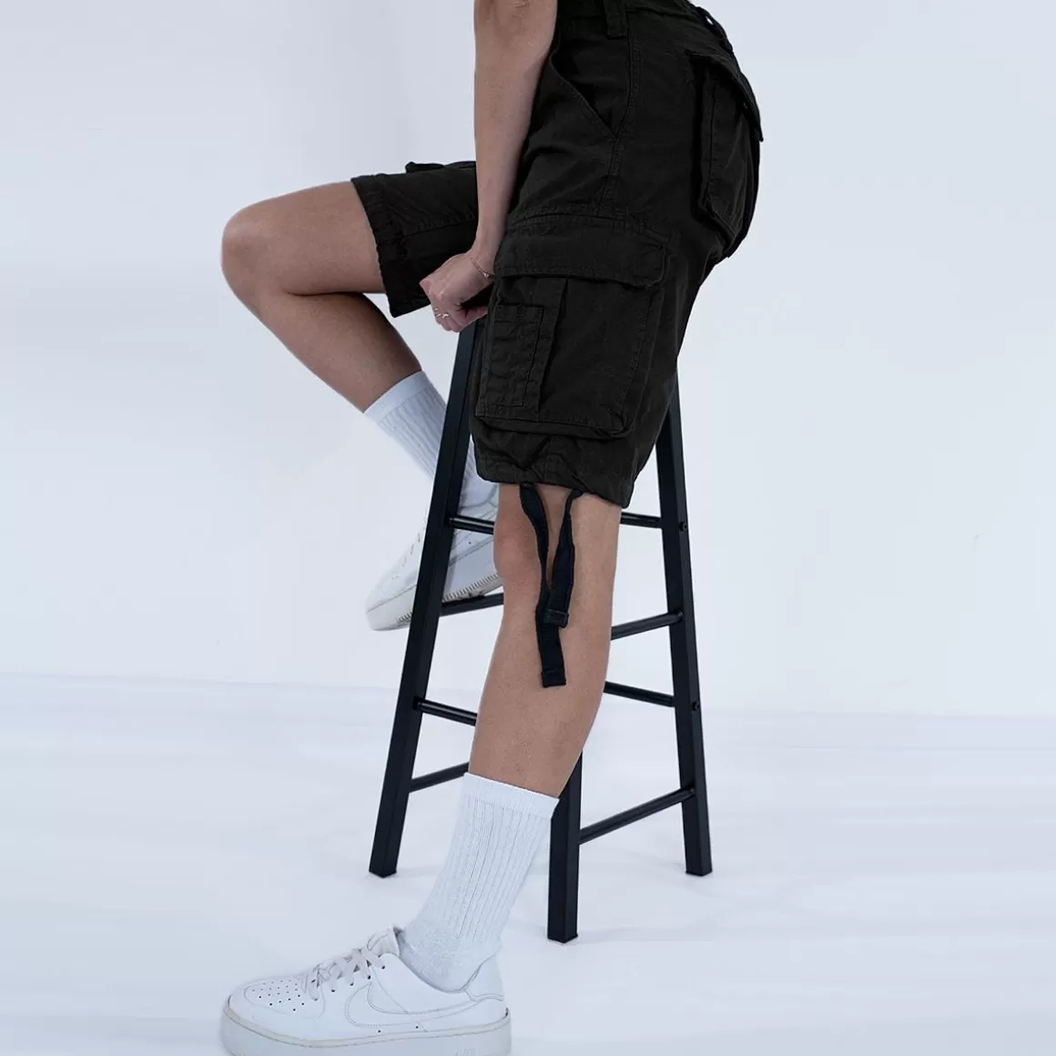 Civilian Shorts>Surplus Ladies Airborne Vintage Shorts Washed Black