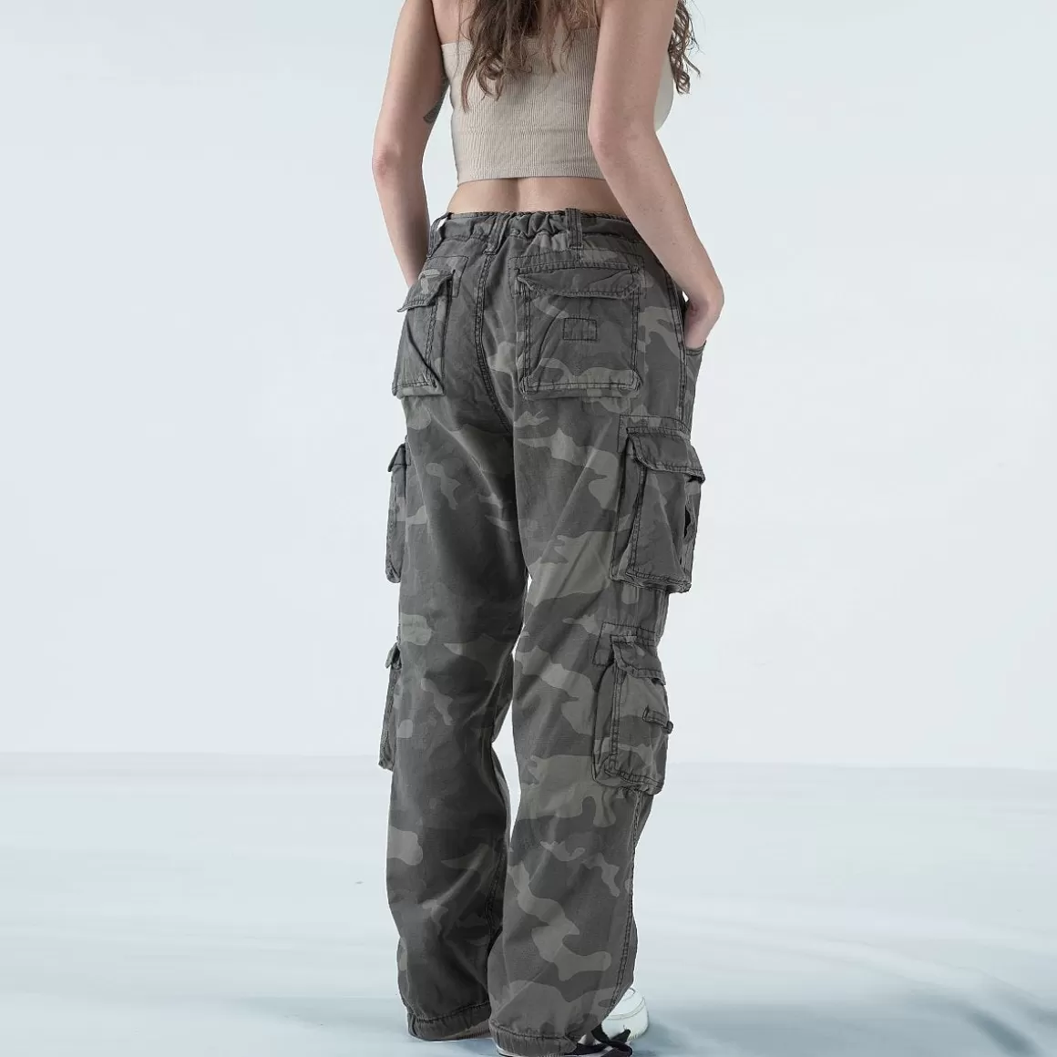 Flyye Industries Trousers>Surplus Ladies Airborne Vintage Trousers Black Camo