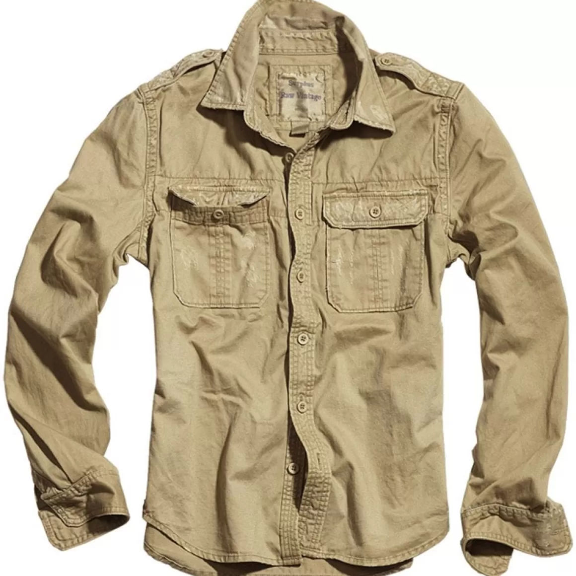 Maxpedition Shirts>Surplus Raw Vintage Long Sleeve Shirt Beige