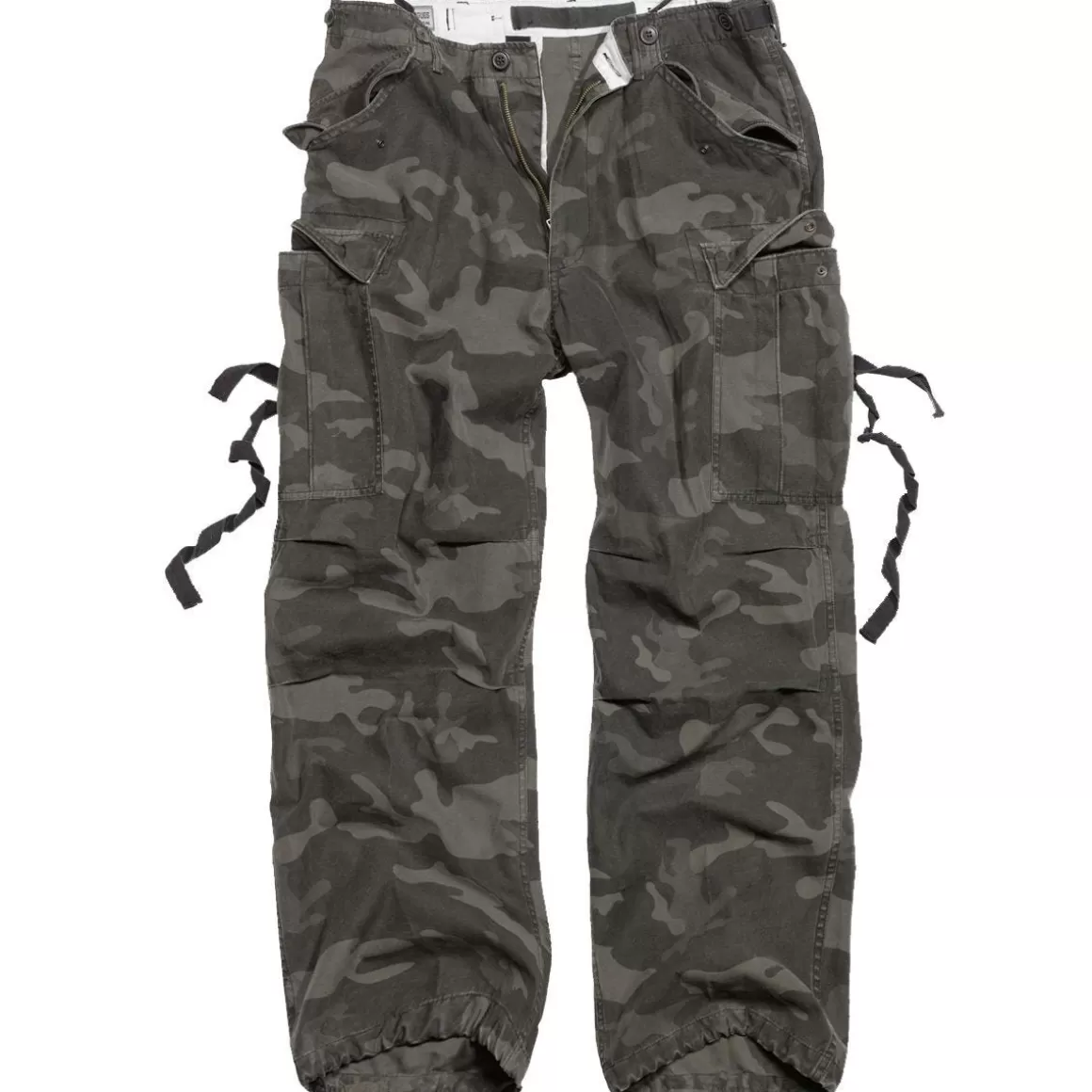 Surplus Trousers> Vintage Fatigues Trousers Black Camo