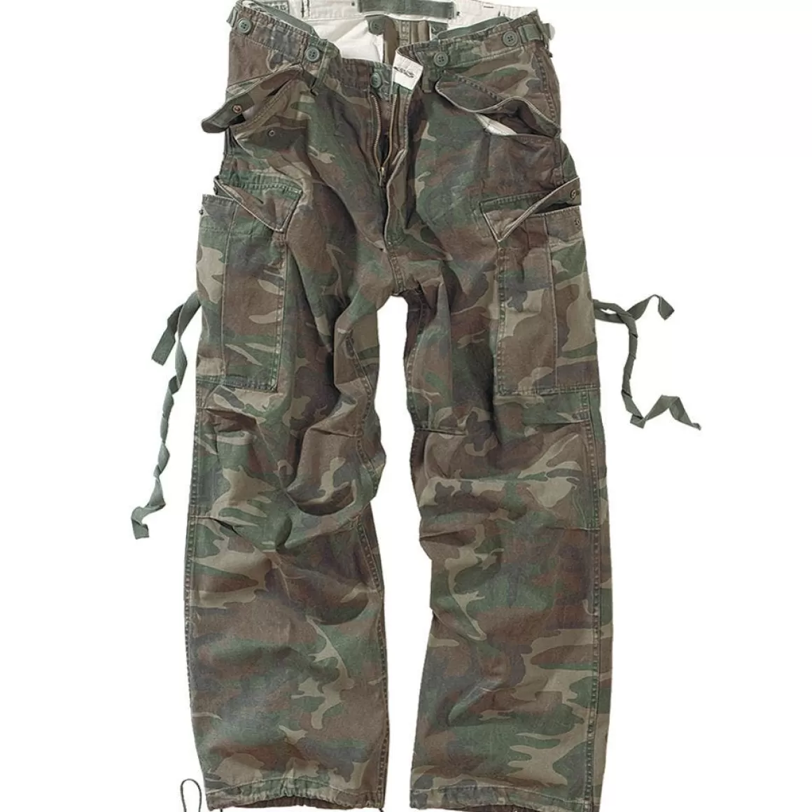 Surplus Trousers> Vintage Fatigues Trousers Woodland