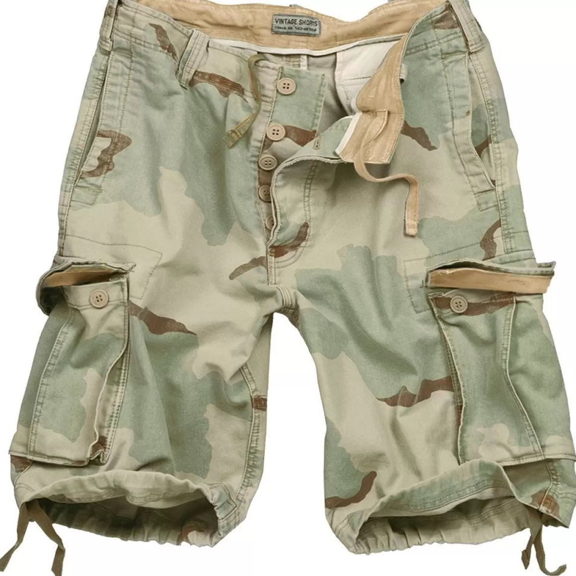 Surplus Shorts> Vintage Shorts Washed 3-Colour Desert