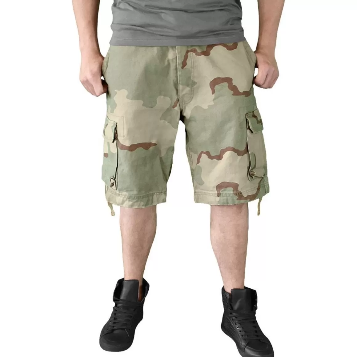 Surplus Shorts> Vintage Shorts Washed 3-Colour Desert