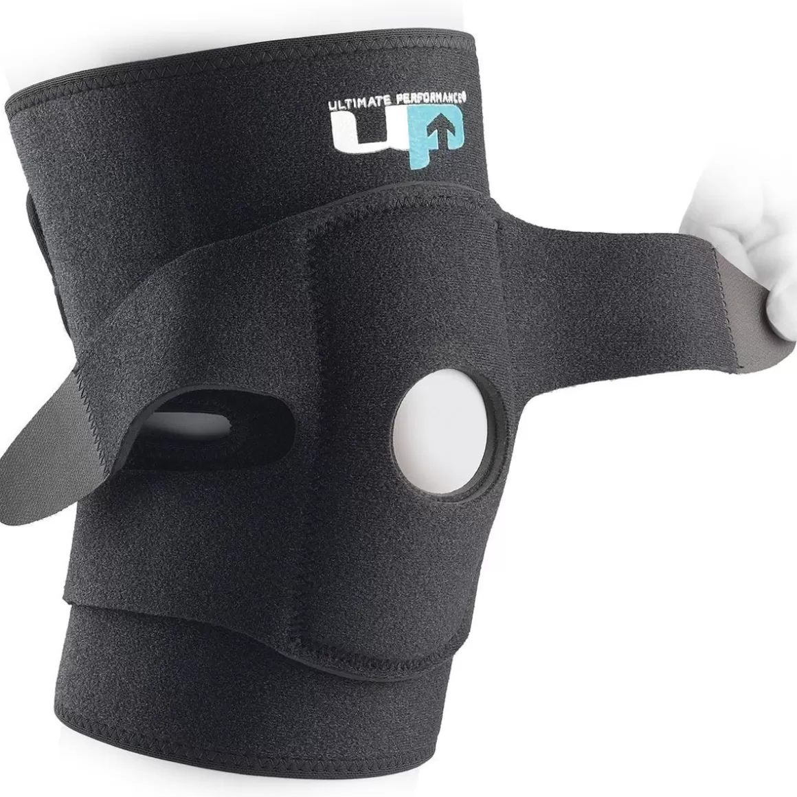 Ultimate Performance Protective Pads> Ultimate Knee Support With Straps Black