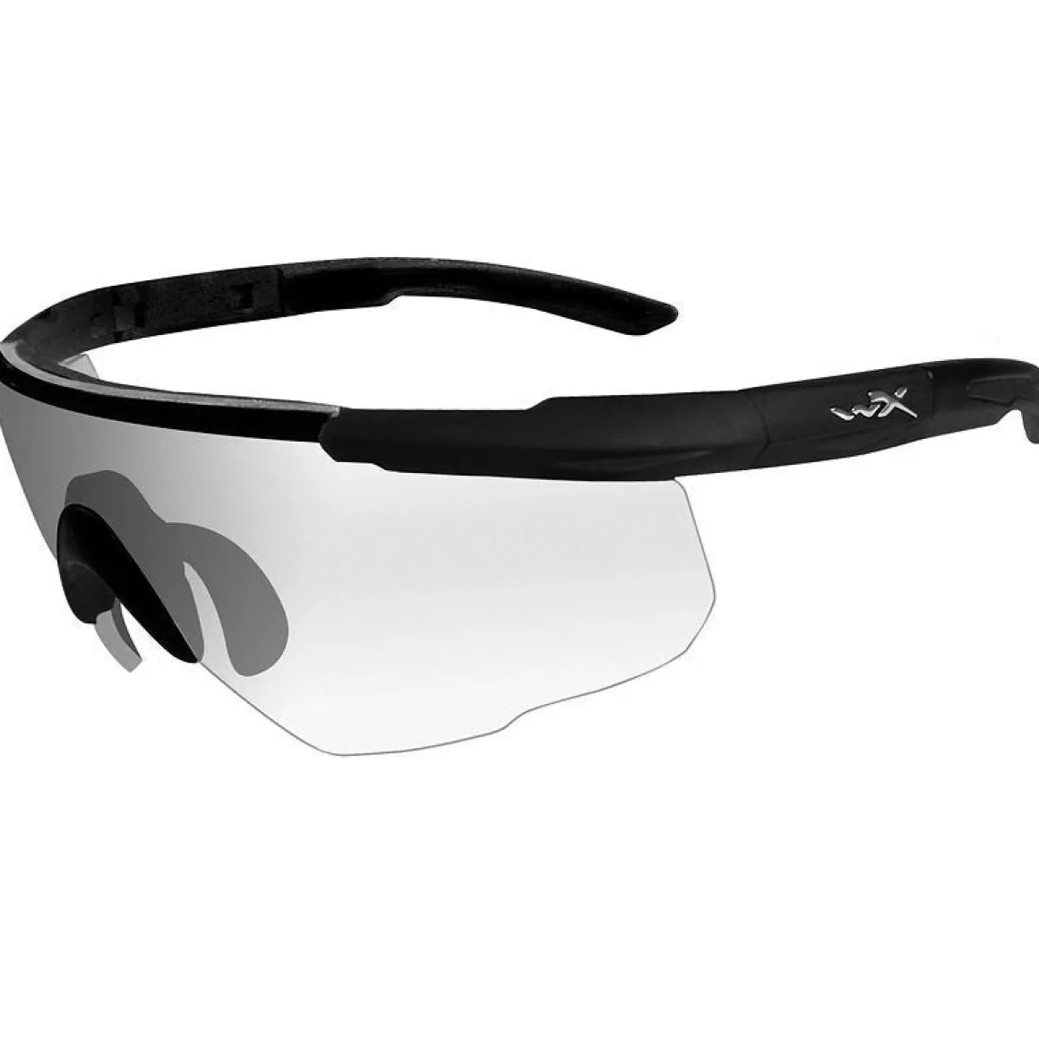 Wiley X Ballistic Glasses> Saber Advanced Glasses - Clear Lens / Matte Black Frame