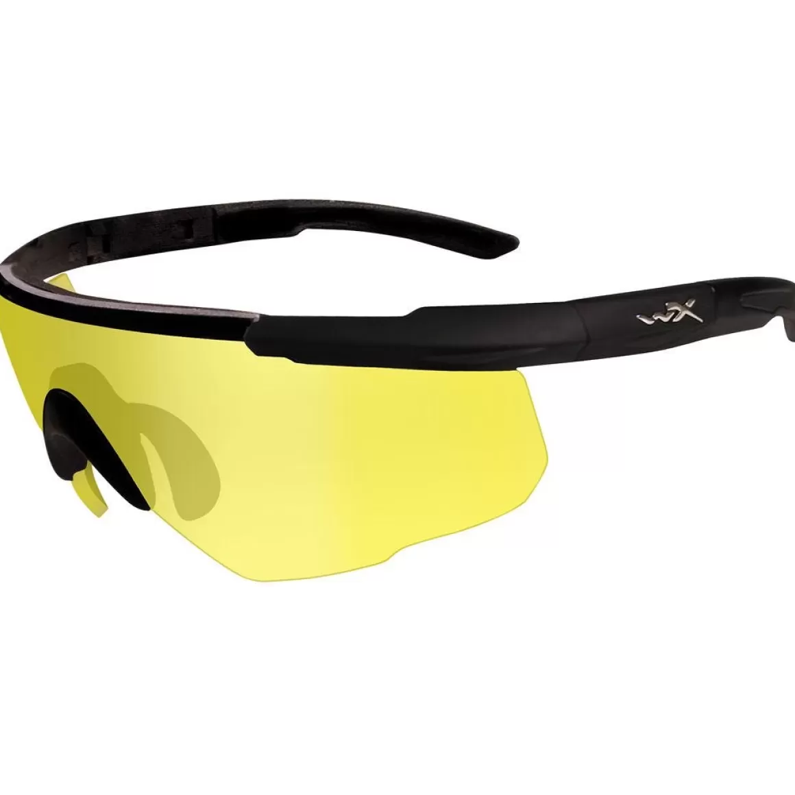 Wiley X Ballistic Glasses> Saber Advanced Glasses - Pale Yellow Lens / Matte Black Frame