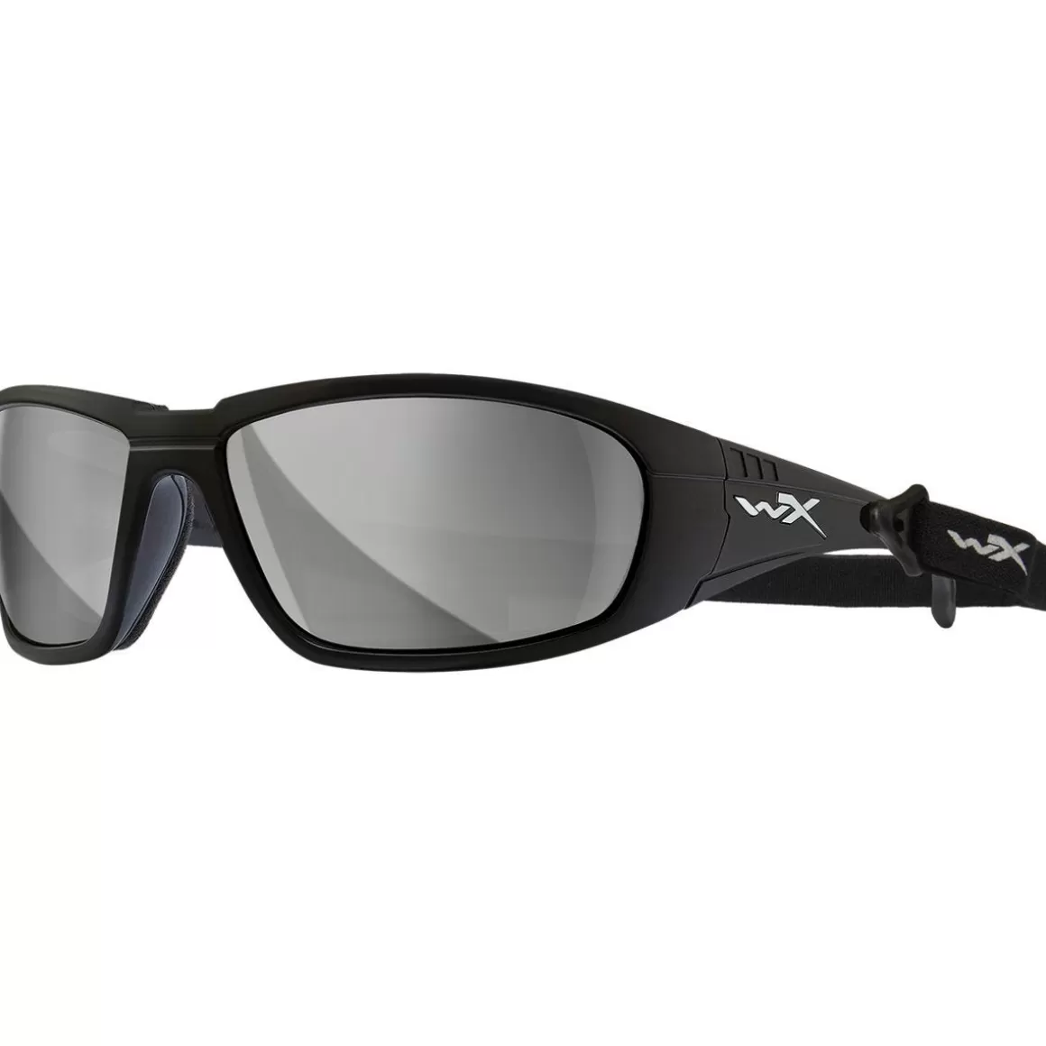 Wiley X Glasses> Wx Boss Glasses - Silver Flash Lens / Matte Black Frame