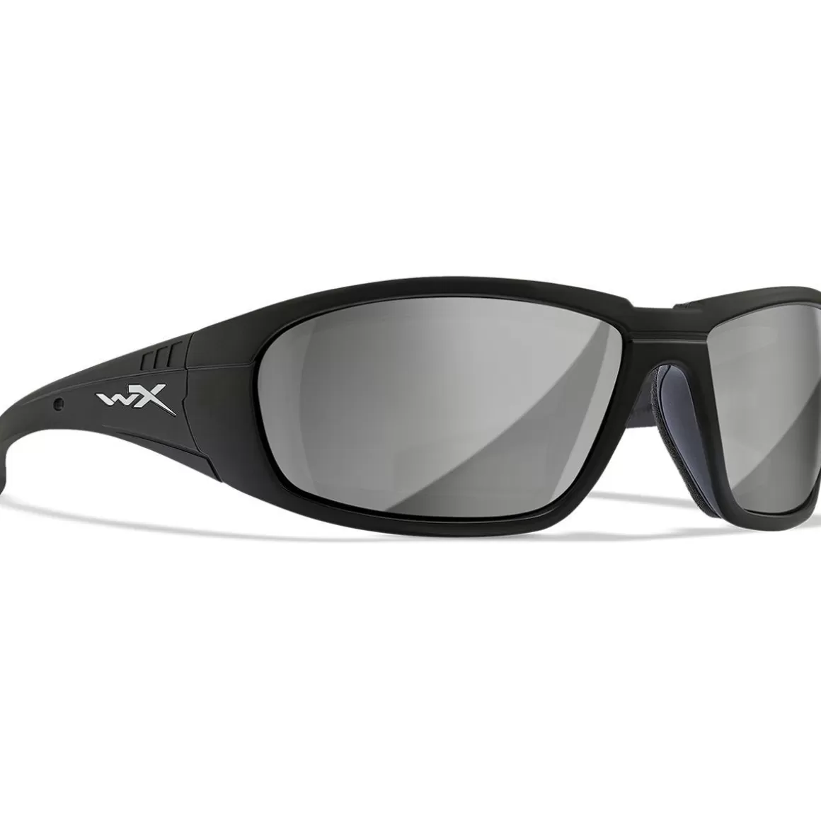 Wiley X Glasses> Wx Boss Glasses - Silver Flash Lens / Matte Black Frame
