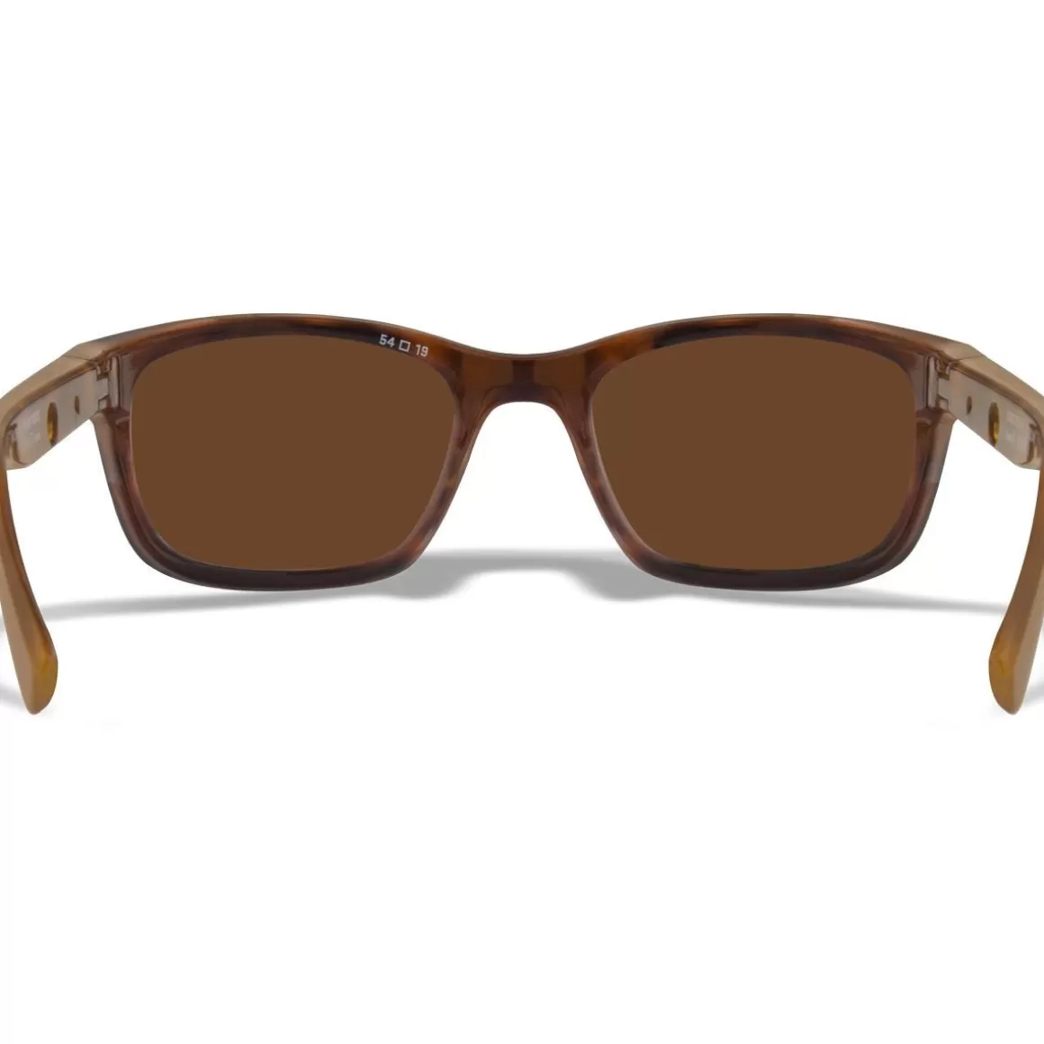 Wiley X Glasses> Wx Helix Glasses - Captivate Polarized Green Mirror Lenses / Gloss Demi Brown Frame