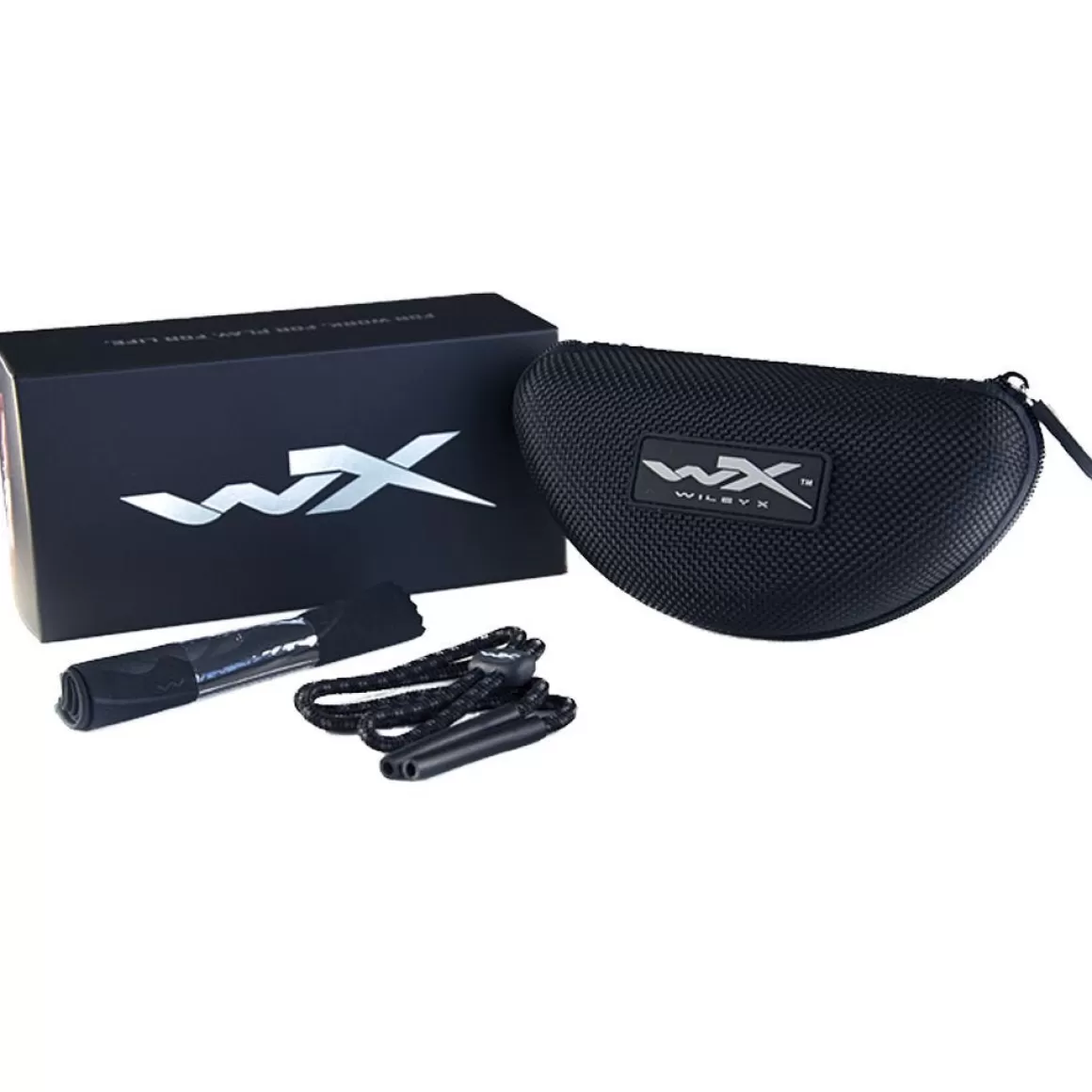 Wiley X Ballistic Glasses> Wx Valor Glasses - Black Ops Smoke Grey Lens / Matte Black Frame