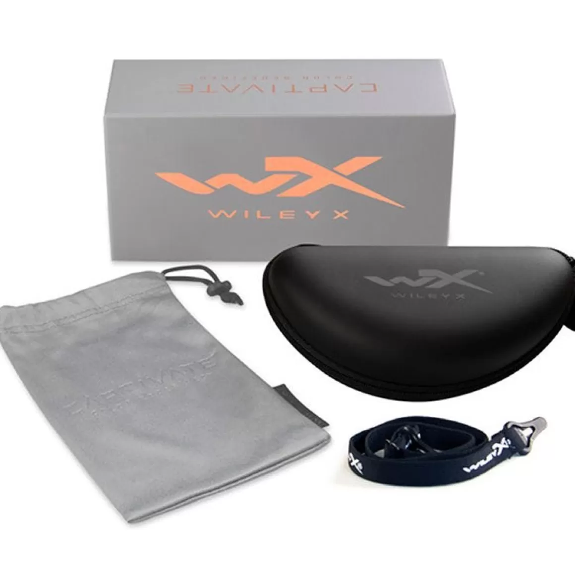 Wiley X Ballistic Glasses> Wx Wave Glasses - Captivate Polarized Blue Mirror Lens / Matte Black Frame